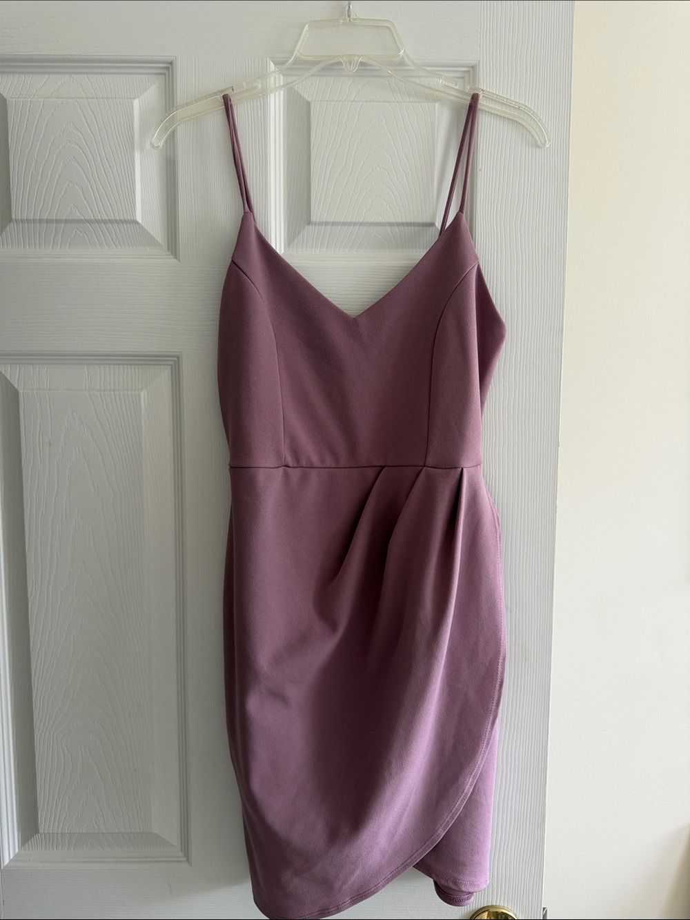 Lulu's Dusty Mauve Spaghetti Strap Mini Dress